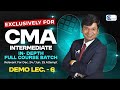 CMA Intermediate IDT Demo Lecture 6 By CA Yashvant Mangal | Yashvant Mangal Classes |
