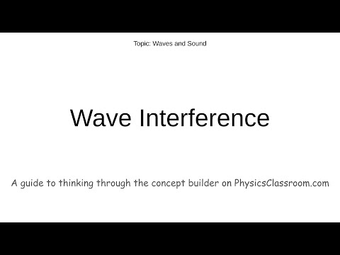 Wave Interference - Concept Builder