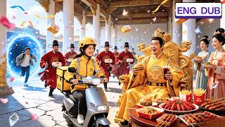 Modern deliveryman time-travels to past. Pizza cures emperor's anorexia Emperor: Another order!