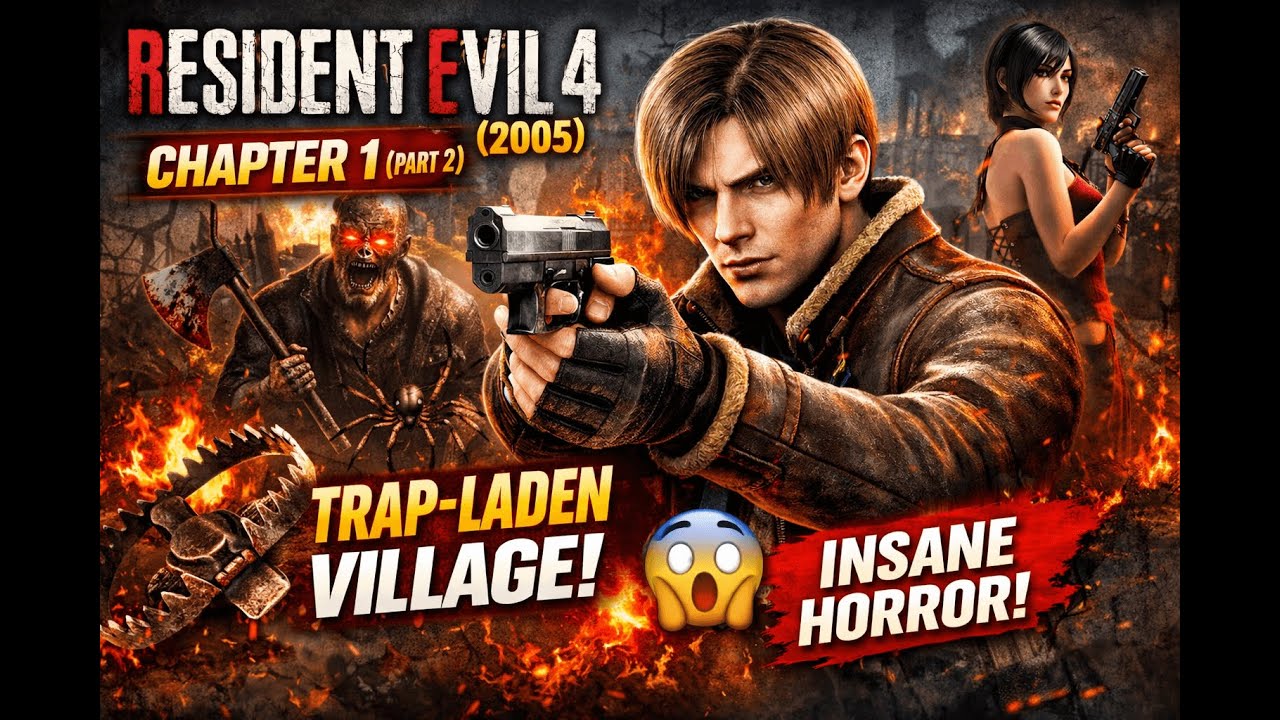 FOR YOU VIRAL VIDEO Resident Evil 4 (2005) Chapter 2 Gameplay | Village Turns Deadly 😱 |
