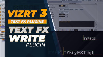 Vizrt 3 Text FX Write Plugin Tutorial
