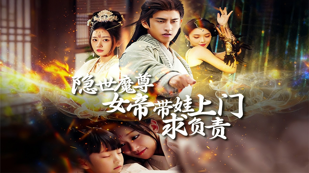 潘悅銘/劉藍鴿《隱世魔尊女帝帶娃上門求負責》壹夜風流隱世十年，如今女帝帶娃殺上門：妳跑不掉了！#奇幻#熱門短劇#古裝劇#甜寵#六界至尊