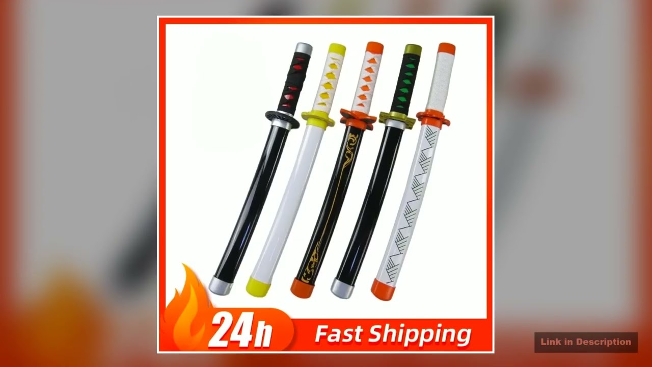 42cm Demon Slayer knife Katana weapons Models Samurai Sword Cosplay Props Kamado Tanjirou Anime