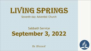 9/3/2022 - Sabbath Service