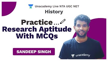NTA UGC NET 2020 | Practice Research Aptitude with MCQs | Sandeep Singh | Unacademy