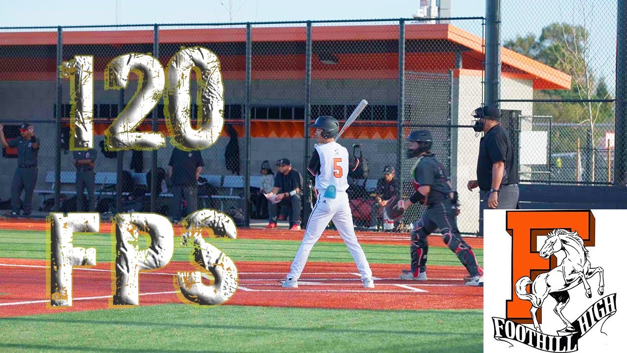Slow Motion 120fps Clips from the Fairfield vs Foothill Varsity Baseball Game on Canon R5C