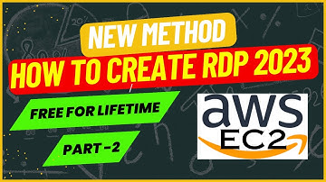 How to Create RDP for Lifetime | Get Free RDP from AWS Amazon | AWS Ec2  | #rdpfree  | Part - 2