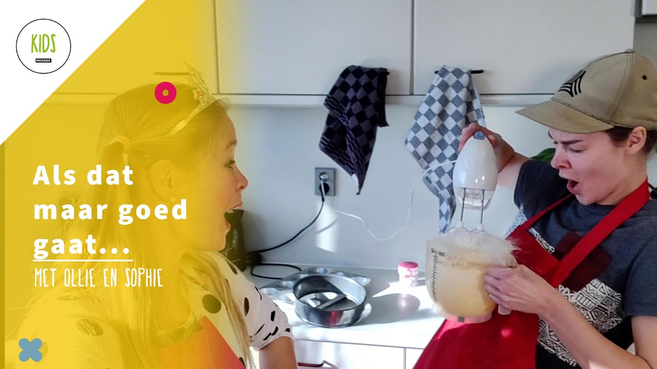 4 februari 2024 |🙃Als dat maar goed gaatOllie en Sophie bakken een