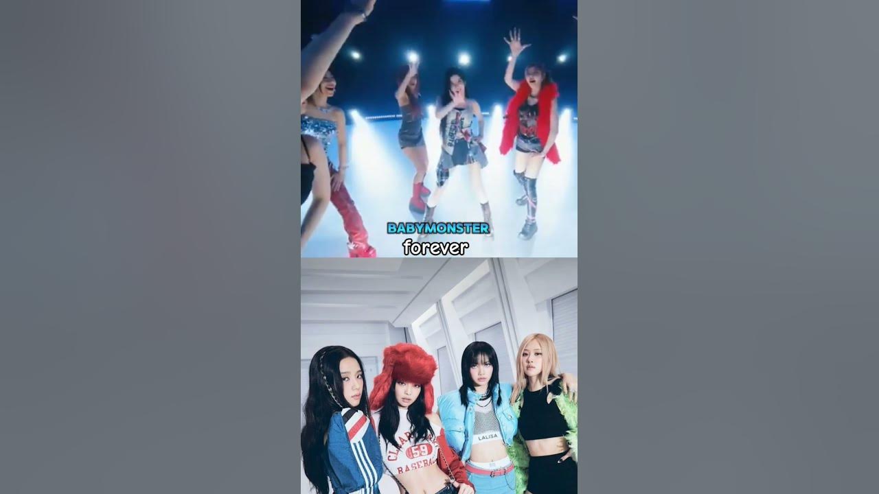 baby monster "FOREVER" similar to black pink "FOREVER YOUNG"#subscribe #blackpink #babymonster#kpop