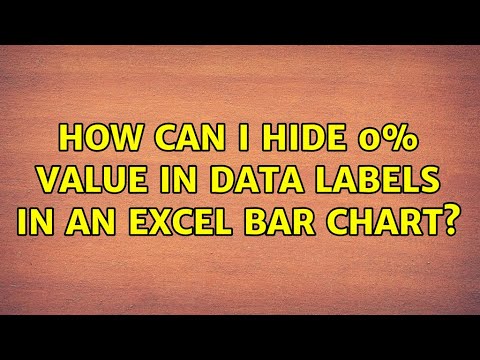 How can I hide 0% value in data labels in an Excel Bar Chart? (3 Solutions!!) - YouTube