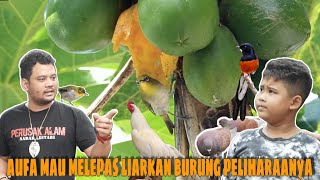 Panji Ajari Aufa Rawat Hewan Peliharaan Di Rumah