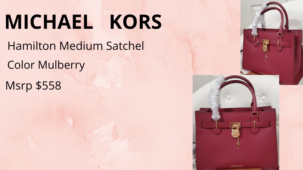 Michael Kors Carmen Small Pouchette Shoulder Bag Mulberry