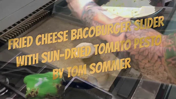 Fried Cheese BacoBurger Slider w/ Sun-Dried Tomato...