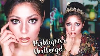 FULL FACE USING ONLY HIGHLIGHTERS Challenge! | Charisma Star