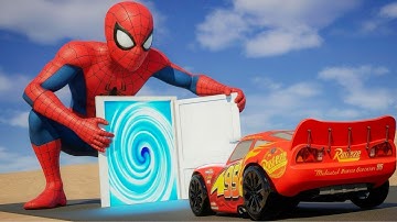 Lightning Mcqueen vs Spider-Man