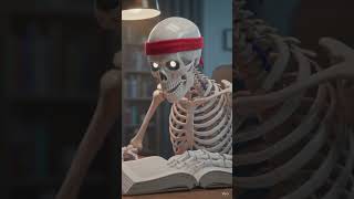 kal exam he 🙂😁 #skeleton #ai #animation