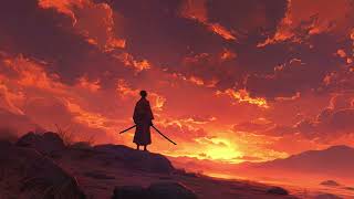 Crimson Samurai Sunset 🔥 Deep Focus Japanese Ambient for Study (3 Hours)