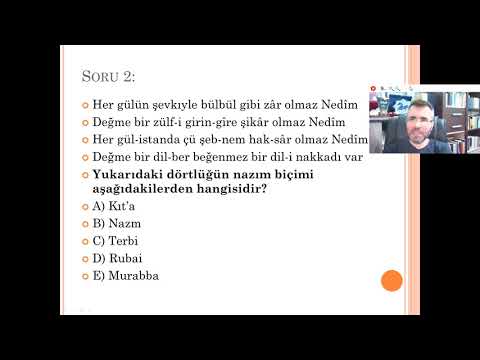 divan edebiyatı öabt-ahmet yavuz hoca (şiiri okumadan nazım biçimi tespiti 1)