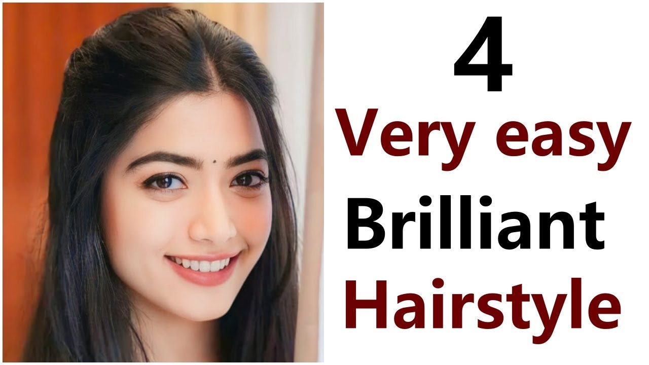4 Very easy brilliant hairstyle - New hairstyle | easy hairstyle for ...