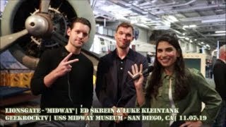 Midway (2019) -  Ed Skrein &amp; Luke Kleintank + USS Midway Museum Tour