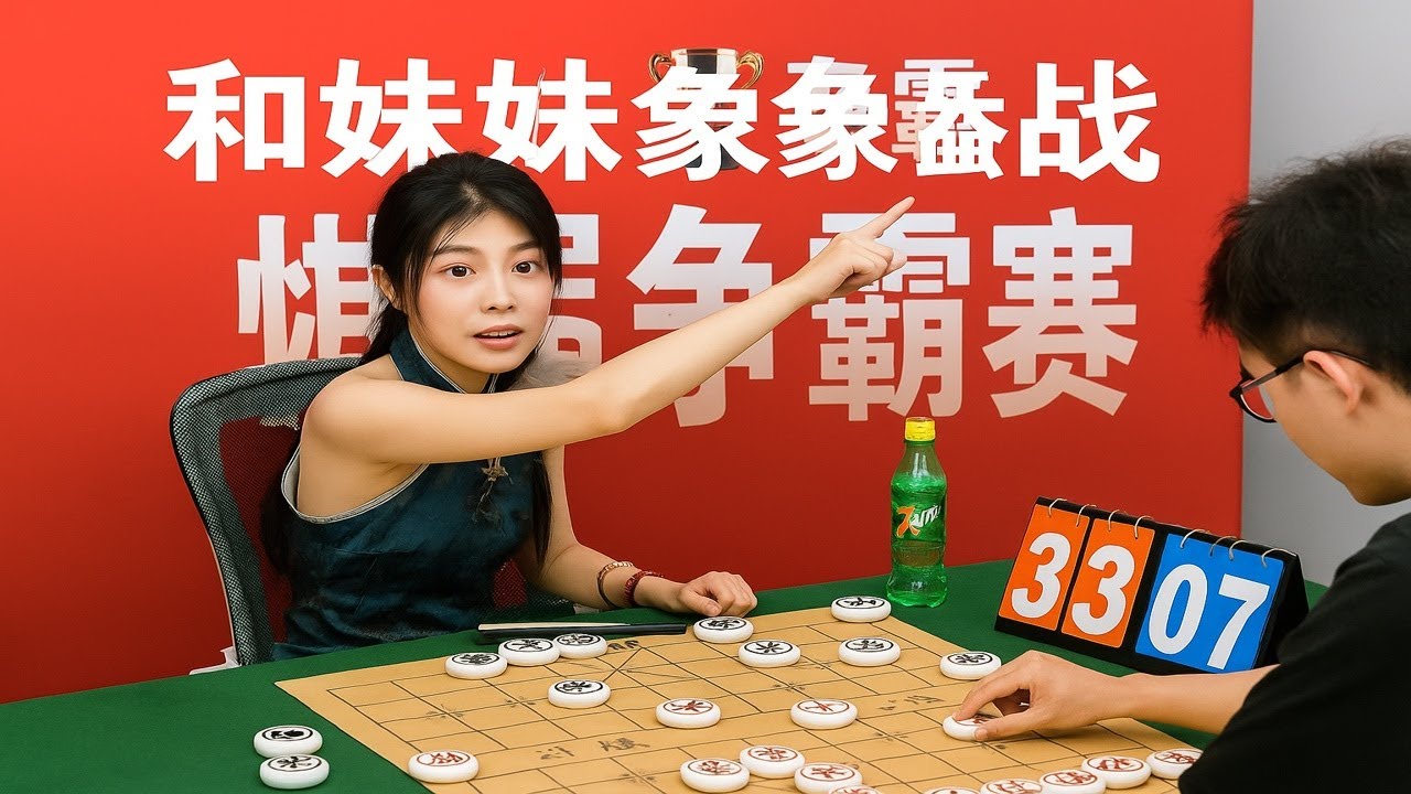 和妹妹象棋鏖战