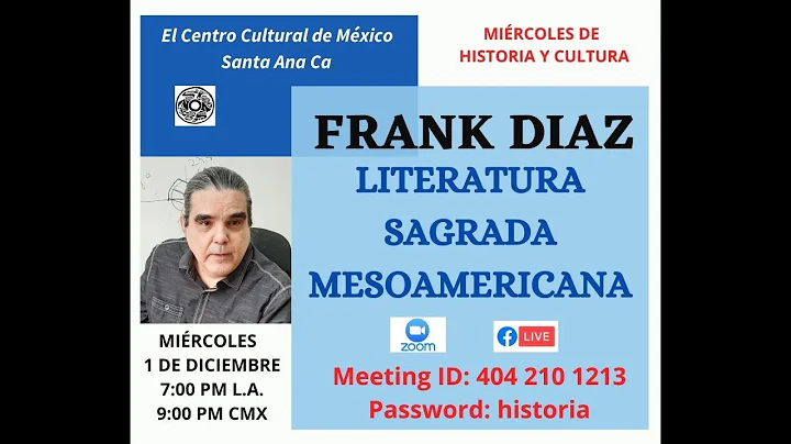 Frank Diaz: Literatura Sagrada Del Anhuac (Mesoame...