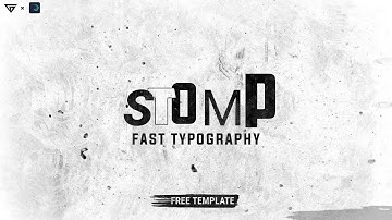 [FREE] Stomp 3 Text Intro in Alight Motion |Fast Typography |Text Intro for YouTube |B.Graphicz