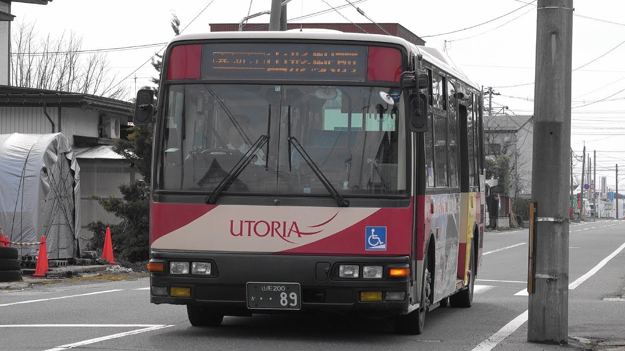 2019 路線バス 山交バス 荒町南・谷地→寒河江バスターミナル→山交ビル→山形駅 4K版