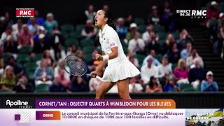 Cornet - Tan : objectif quarts de finale à Wimbledon pour les Bleues