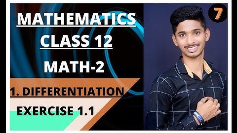 #Differentiation#Mathematics #7 DIFFERENTIATION MATHEMATICS CLASS 12STD HSC BOARD 2021-2022