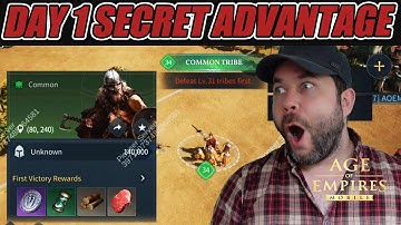 Day 1 SECRET ADVANTAGE! (Age of Empires Mobile – Desolate Desert)
