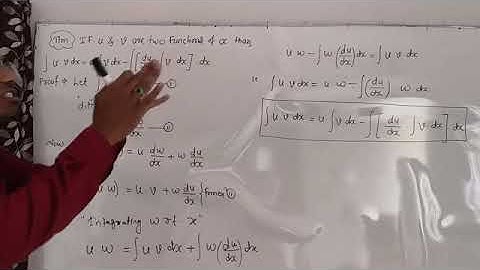 Class 12th,  integration by parts theorem