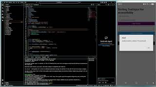 2025 12 30 - testing React Native 0.83.1 BT physical keyboard focus on TextInput field. Android