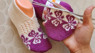 Kelebekli Beşşiş Patik Modeli