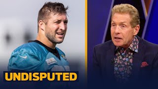 Tim Tebow's failed block attempt goes viral in preseason debut — Skip & Shannon | NFL | UNDISPUTED