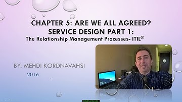 Chapter 5   Movie 4   ITIL Service Design Part 1- Supplier Management - 25 Min
