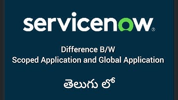 Difference B/W Applications scope and Global Scope #nowlearning_Snow#Telugu