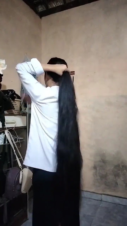 sanggul rambut panjang