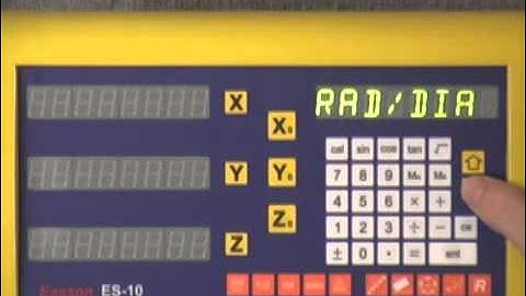 How to enter the Setup Mode or Parameters Function on an Easson Digital Readout from DRO PROS