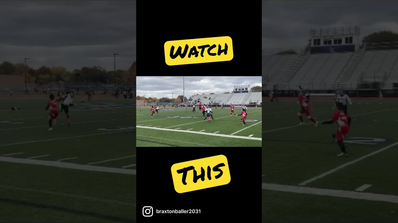 9 Year Old Goes 20 Yards In Just Over 2 Seconds For TOUCHDOWN WATCH THIS Shorts Football