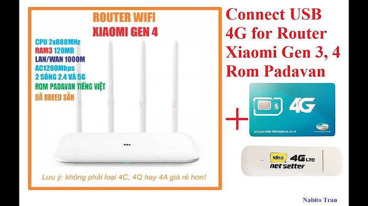 Hướng dẫn bộ phát wifi router3g xiaomi