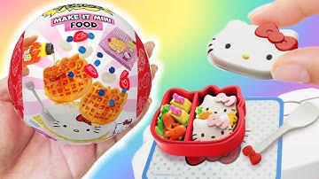 SugarStar MAKING *MINI* HELLO KITTY FOOD! Hello Kitty MiniVerse Coffee, Milkshake, Waffles