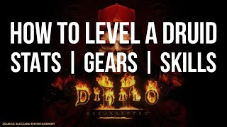 [Guide] HOW TO LEVEL A DRUID FOR DIABLO 2 RESURRECTED | STATS - SKILLS - GEAR