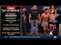 Anthony Pettis and Gilbert Meledez's intense UFC 181 staredown