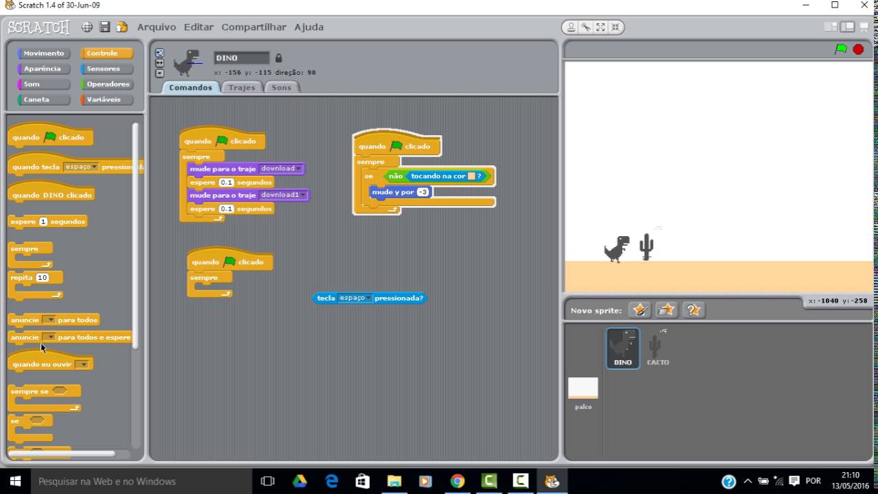 Criando jogo do T-REX + Obstáculos com JavaScript