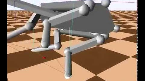 Simulated HyQ Trotting with PID Control on Low Friction  (CLAWAR 2013)