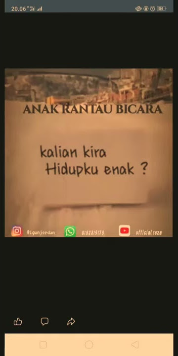 VIRAL..ANAK RANTAU BICARA 😢