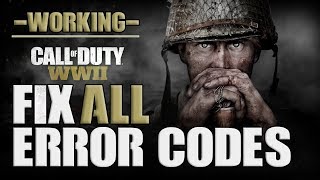 *ALL SOLUTIONS* TO FIX ERROR 1 3 5 CALL OF DUTY WW2 | ALL ERROR CODES !