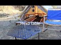 《ハイランダー ヘキサゴンテーブル 》ワンポールテント対応の新作テーブル、使ってみたら、んっ!?･･･これは要注意!!でもかっこいい‼︎キャンプ テーブル