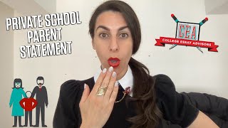 How to Write a Distinct Parent Statement for Private School Applications screenshot 2